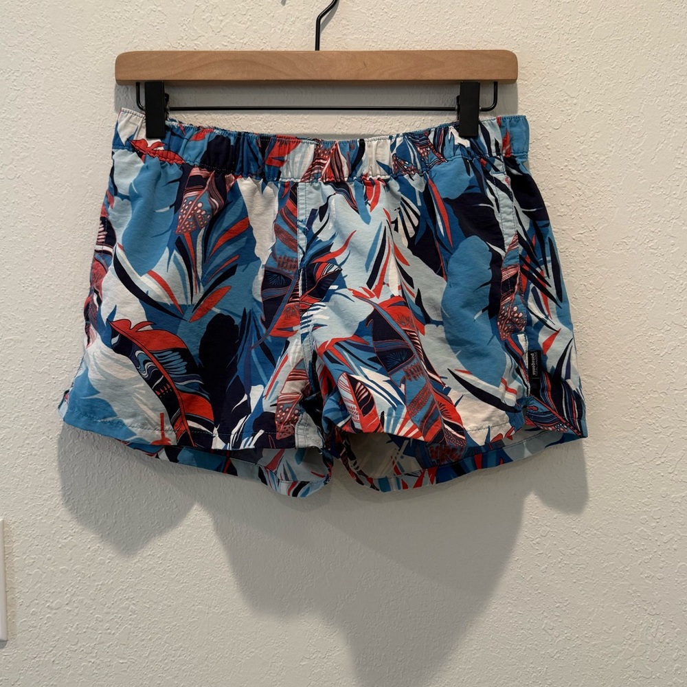 PATAGONIA Barely Baggies Shorts 2 1/2” Wild Paradise Catalyst Blue Medium‎ - Picture 2 of 7